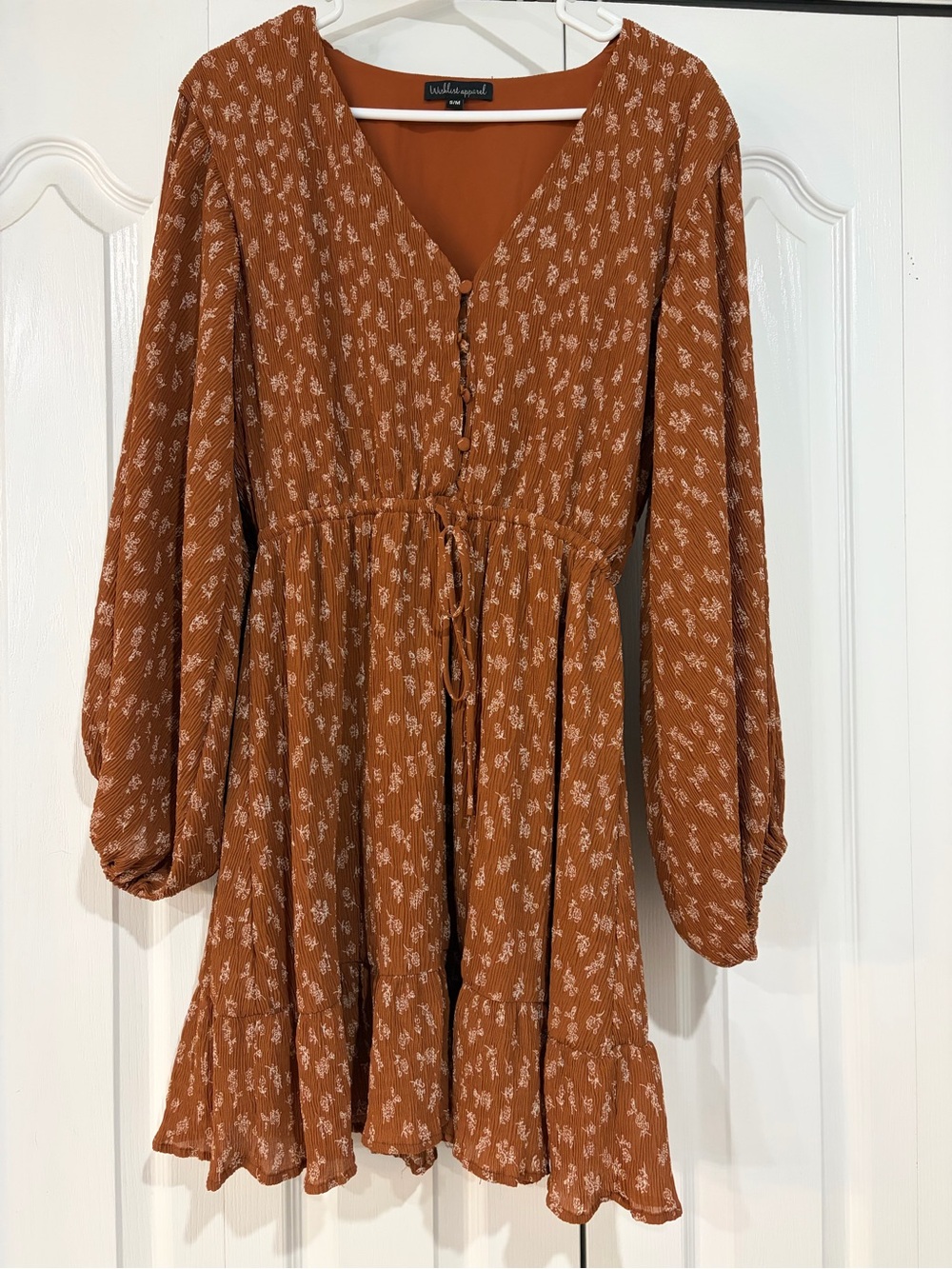 Wishlist Rust Orange Blouse - V-Neck Style